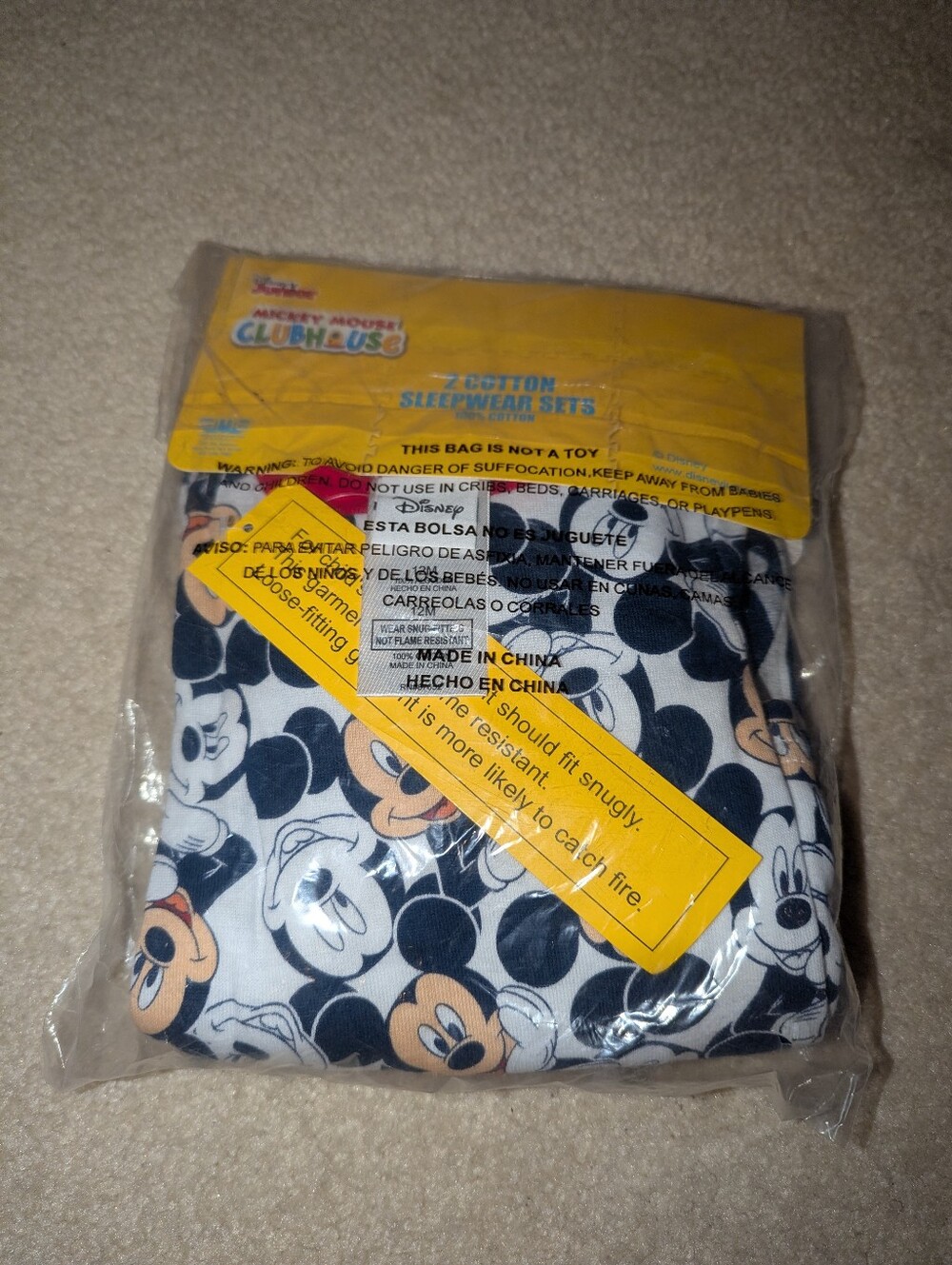 Nwt 4pc Mickey mouse Pjs - Picture 8 of 10